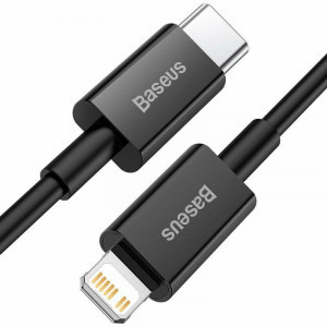 Baseus Superior CATLYS-C01, USB-C Male la Lightning Male, 2 m, Black