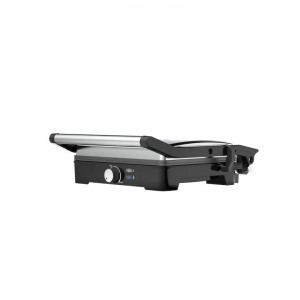 AENO Gratar electric EG2, 2000W, Deschidere 180°, Negru/Argintiu