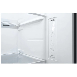 LG GSLV70PZTE, 635 L, Total No Frost, Dozator apa, Door Cooling, Clasa E, 179 cm, Argintiu