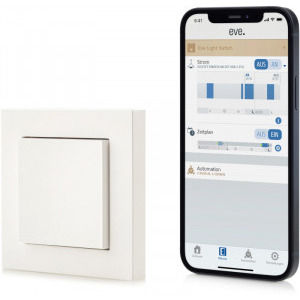 Eve Intrerupator de perete conectat Compatibil Apple HomeKit