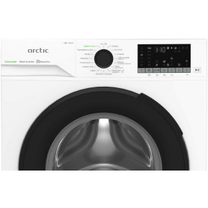 Arctic APLM3WFSU38412W, 8 kg, 1400 RPM, Clasa A, Silent Inverter, SaveInAll, IronExpress, Flow Control, HomeWhiz, Alb