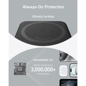 Anker MagGo, 10000 mAh, 27W, 1x USB-C, pentru seria iPhone 12/13/14/15, Black