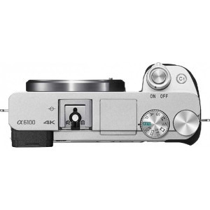 Sony Alpha 6100 Body Silver + Obiectiv E PZ 16-50 mm F3.5-5.6 OSS