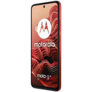 Motorola Moto G35, 5G Edition, 128GB, 8GB RAM, Dual SIM, Tri-Camera, Guava Red