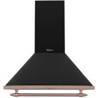 Hota Tesla decorativa DCR600ABP, Putere de absorbtie 630 m3/h, 3 trepte de viteza, Iluminare LED, 60 cm, Negru