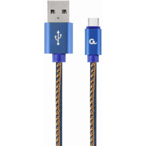 Cablu de date / adaptor Gembird USB Male la USB-C Male, 1 m, Blue