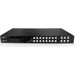LINDY 8x HDMI Female - 8x HDMI Female + 8x 3.5mm Female + 8x Coax Female, Black