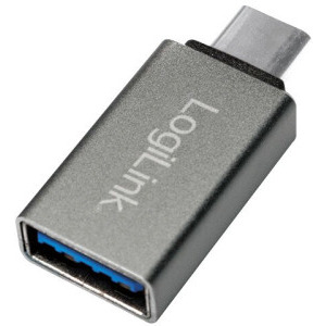 Logilink AU0042 Adaptor OTG, USB-C Male la USB Female, Grey