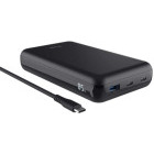 Baterie externa Trust Laro, 20000 mAh, 1x USB-A, 2x USB-C, 100W Power Delivery, Black, posibilitate incarcare laptop