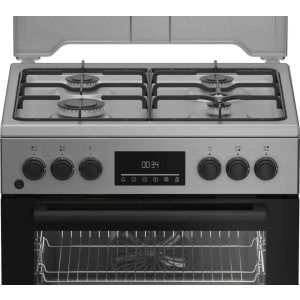 Beko FBSM62320TXD, Mixt, 4 arzatoare, Sistem de siguranta, Aprindere integrata, SteamShine Cleaning, Grill, 60 cm, Inox