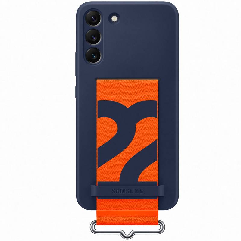 Samsung Protectie pentru spate Silicon Navy Strap pentru Galaxy S22