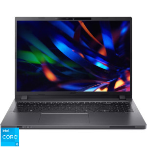 Laptop Acer 16 TravelMate P2 TMP216-51, WUXGA IPS, Procesor Intel® Core™ i3-1315U (10M Cache, up to 4.50 GHz, with IPU), 8GB DDR4, 512GB SSD, Intel UHD, No OS, Steel Gray
