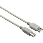 Cablu periferice Hama USB tip A 2.0 Male la USB tip B 2.0 Male, 3 m, Gri
