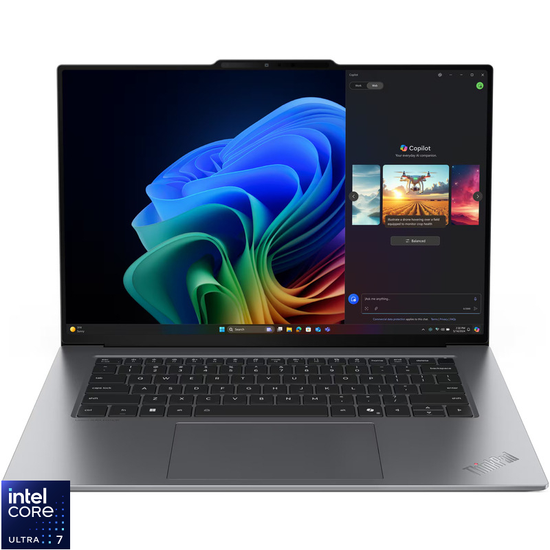 Ultrabook Lenovo 15.3'' ThinkPad X9-15 Gen 1, 2.8K OLED Touch 30-120Hz, Procesor Intel(R) Core™ Ultra 7 258V (12M Cache, up to 4.80 GHz), 32...