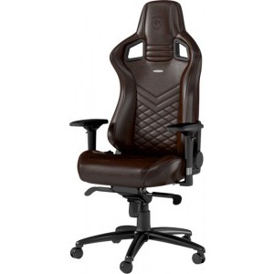 Noblechairs EPIC Real Leather maro-negru