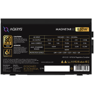 AQIRYS Magnetar LE, 80+ Gold, Cybenetics Gold, 850W