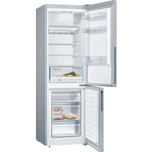 Bosch KGV36VLEA, 308 L, Clasa E, LowFrost, Iluminare LED, 186 cm, Inox