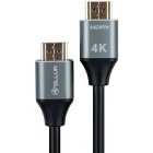Cablu video Tellur HDMI Male - HDMI Male, v2.0, 3m, Ethernet, negru
