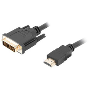 Cablu video Lanberg HDMI Male - DVI-D Single Link Male, 1.8 m, Negru
