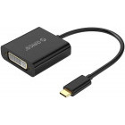 Adaptor Orico XD-125 USB Tip-C Male la DVI Female, negru