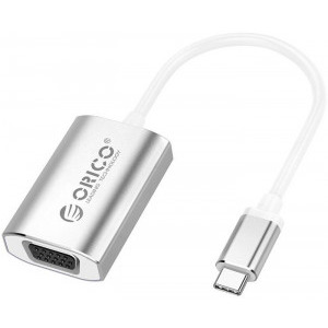Orico XD-102 USB Tip-C Male la VGA Female, argintiu