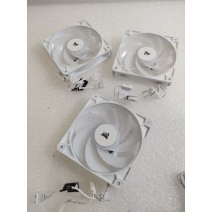 Ventilator Corsair RS120-R ARGB Reverse Fans 120mm Triple Pack White