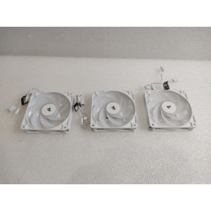 Ventilator Corsair RS120-R ARGB Reverse Fans 120mm Triple Pack White
